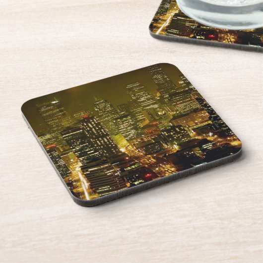 Uitzicht Seattle Drankjes Onderzetter (Linkerzijde)