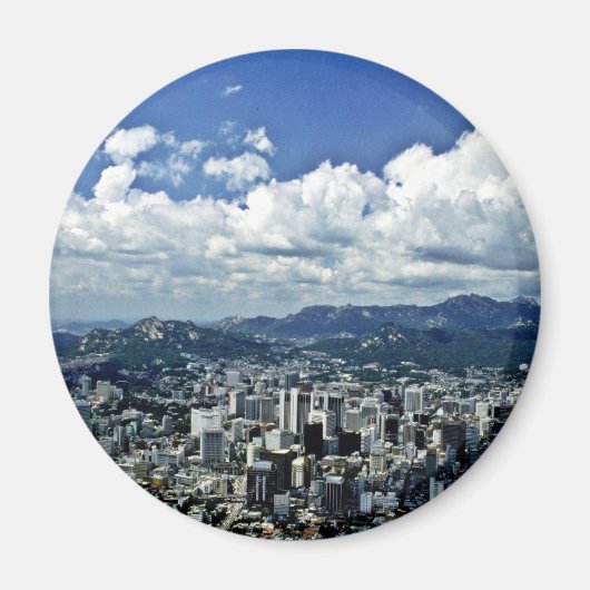 Uitzicht Seoel uit Namsan Magneet (Voorkant)