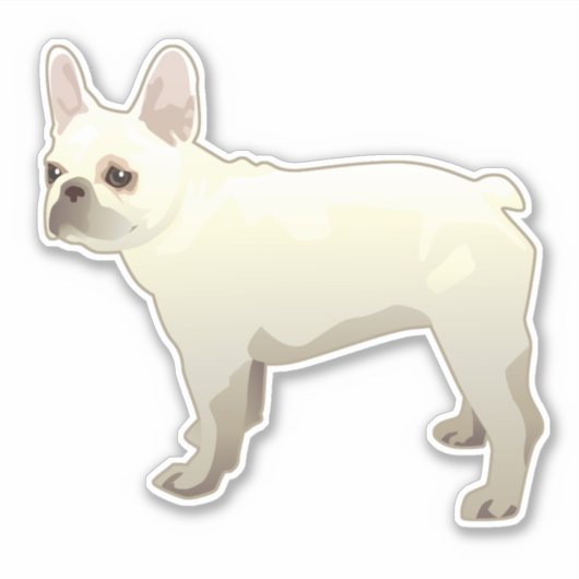 Uitzicht Silhouette Hondenras Sticker (Voorkant)