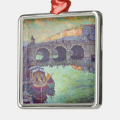 Uitzicht Sint-Petersburg (Russische stad) Metalen Ornament (Links)