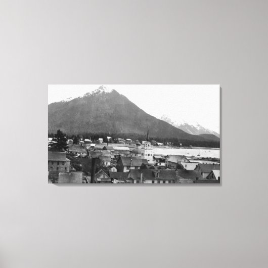 Uitzicht Sitka, Alaska Photography Sitka, AK Canvas Afdruk (Voorkant)