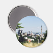 Uitzicht Skopje Magneet (Voorkant / Achterkant)