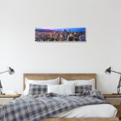 Uitzicht Skyline Canvas, centrum van Chicago Canvas Afdruk (Insitu (Slaapkamer))