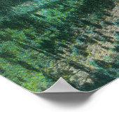 Uitzicht sneeuwblazen over treinstramen in bergen poster (Hoek)