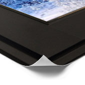 Uitzicht sneeuwwinter - Verlichtingsvenster van he Poster (Hoek)