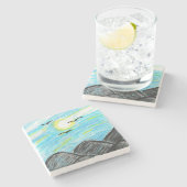 Uitzicht Stenen Onderzetter (Zijkant)