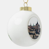 Uitzicht Stockholm Keramische Bal Ornament (Links)