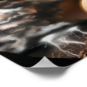 Uitzicht storm (10x8) poster (Hoek)