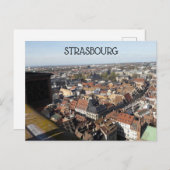 Uitzicht Straatsburg Frankrijk uit de kathedraal Briefkaart (Voorkant / Achterkant)