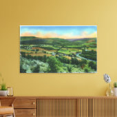 Uitzicht Sullivan Mountain van de stad Canvas Afdruk (Insitu (Woonkamer))