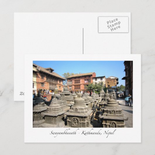 Uitzicht Swayambhunath Briefkaart (Voorkant / Achterkant)