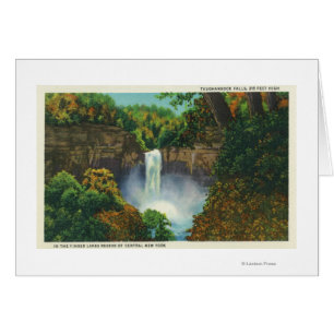 Uitzicht Taughannock-Herfsten, 215 feet hoog