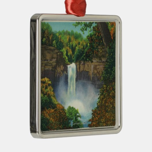 Uitzicht Taughannock-Herfsten, 215 feet hoog Metalen Ornament (Rechts)