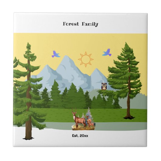 Uitzicht Tegeltje (Voorkant)