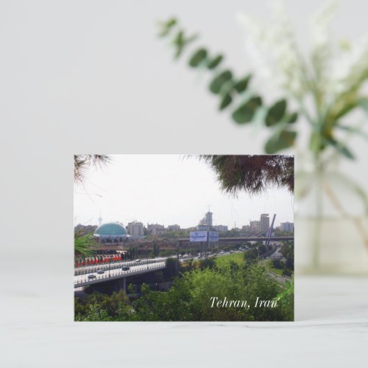 Uitzicht Teheran Briefkaart (Staand voorkant)