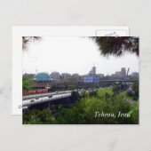 Uitzicht Teheran Briefkaart (Voorkant / Achterkant)