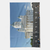 Uitzicht theedoek van de kathedraal van Helsinki (Verticaal)