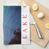 Uitzicht-theedoek van het meer Garda Theedoek (Quarter Fold)