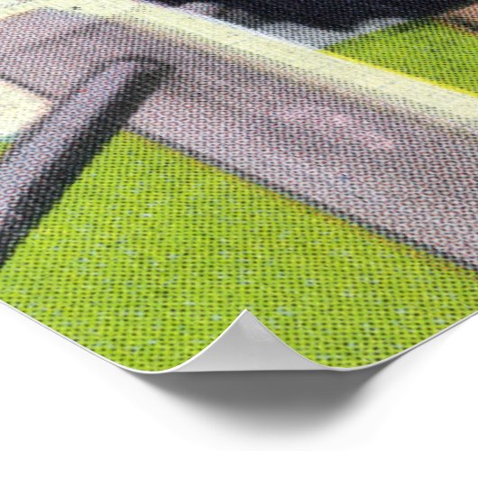 Uitzicht toeristen in het Hathorn Spring House Poster (Hoek)