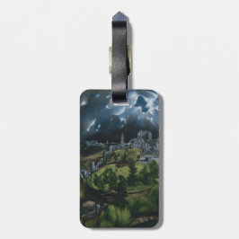 Uitzicht Toledo van El Greco Bagagelabel