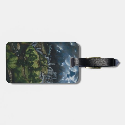 Uitzicht Toledo van El Greco Bagagelabel (Achterkant horizontaal)