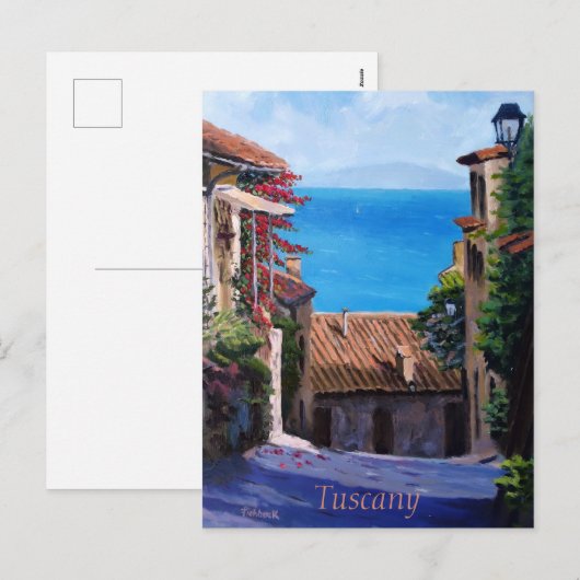 Uitzicht Toscane Coastal Feestdagenkaart (Voorkant / Achterkant)