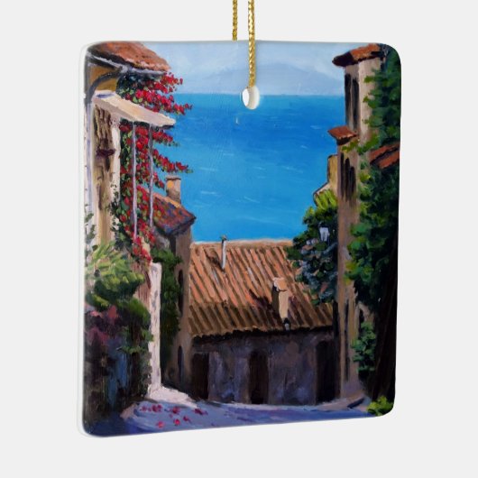 Uitzicht Toscane Coastal Keramisch Ornament (Rechts)