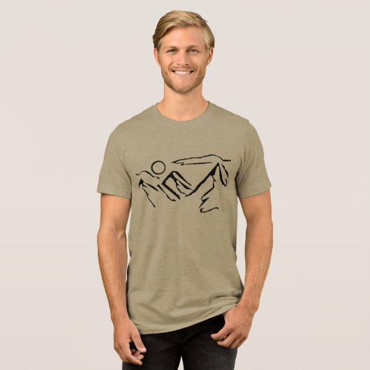 Uitzicht Tri-Blend Shirt (Voorkant volledig)