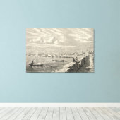 Uitzicht Tripoli Canvas Afdruk (Insitu (Houten vloer))