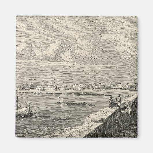 Uitzicht Tripoli Magneet (Voorkant)