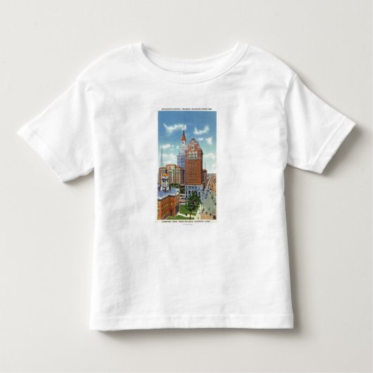 Uitzicht Trust Bldg en Travelers Tower Kinder Shirts (Voorkant)