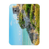 Uitzicht Tulum Ruins, God of Winds Temple, Mexico Magneet (Verticaal)