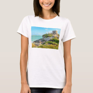 Uitzicht Tulum Ruins, God of Winds Temple, Mexico T-shirt