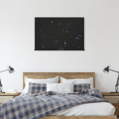 Uitzicht tussen de Vissen & Andromeda Constellatio Canvas Afdruk (Insitu (Slaapkamer))