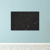 Uitzicht tussen de Vissen & Andromeda Constellatio Canvas Afdruk (Insitu (Houten vloer))