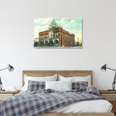 Uitzicht tussen Meridian en Stewart Street Canvas Afdruk (Insitu (Slaapkamer))