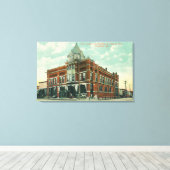 Uitzicht tussen Meridian en Stewart Street Canvas Afdruk (Insitu (Houten vloer))