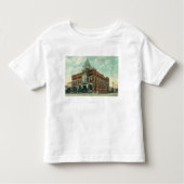 Uitzicht tussen Meridian en Stewart Street Kinder Shirts (Voorkant)