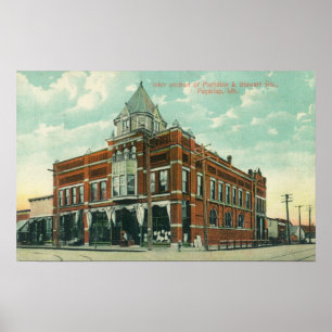 Uitzicht tussen Meridian en Stewart Street Poster