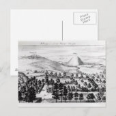 Uitzicht uit Avebury steeple of Silbury Hill Briefkaart (Voorkant / Achterkant)