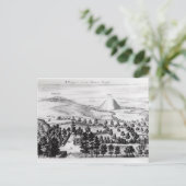 Uitzicht uit Avebury steeple of Silbury Hill Briefkaart (Staand voorkant)