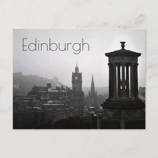 Uitzicht uit Calton Hill, Edinburgh, Schotland Briefkaart (Voorkant)
