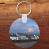 Uitzicht uit Claddagh van The Long Walk en Old Qua Sleutelhanger (Voorkant)