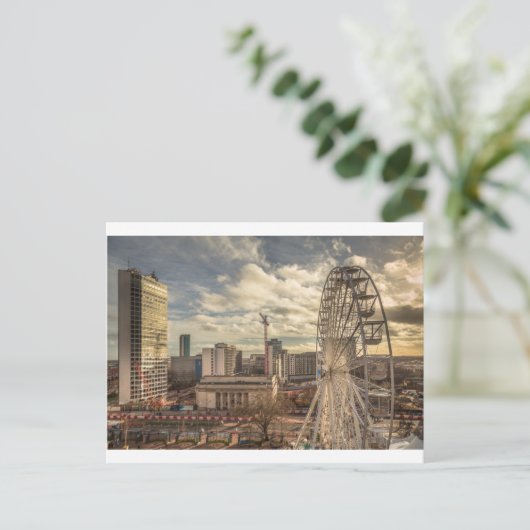 Uitzicht uit de bibliotheek van Birmingham Briefkaart (Staand voorkant)