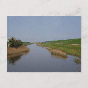Uitzicht uit de bus briefkaart