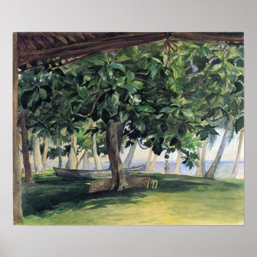 'Uitzicht uit de hand' - John LaFarge print (Voorkant)