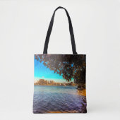 Uitzicht uit de lagune tote bag (Voorkant)