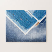 Uitzicht uit de lucht Bondi Icebergs Pools Sydney  Legpuzzel (Horizontaal)