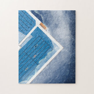 Uitzicht uit de lucht Bondi Icebergs Pools Sydney  Legpuzzel