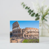 Uitzicht uit de lucht Colosseum of Coliseum Rome I Briefkaart (Staand voorkant)